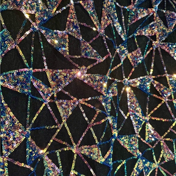 Weissman Dark Navy and Sequin Dance Costume. - Picture 5 of 10